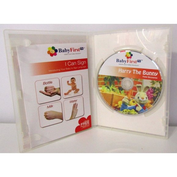 BabyFirst Harry the Bunny & Baby Genius Animal Adventures DVD's With Music CD - Picture 3 of 6